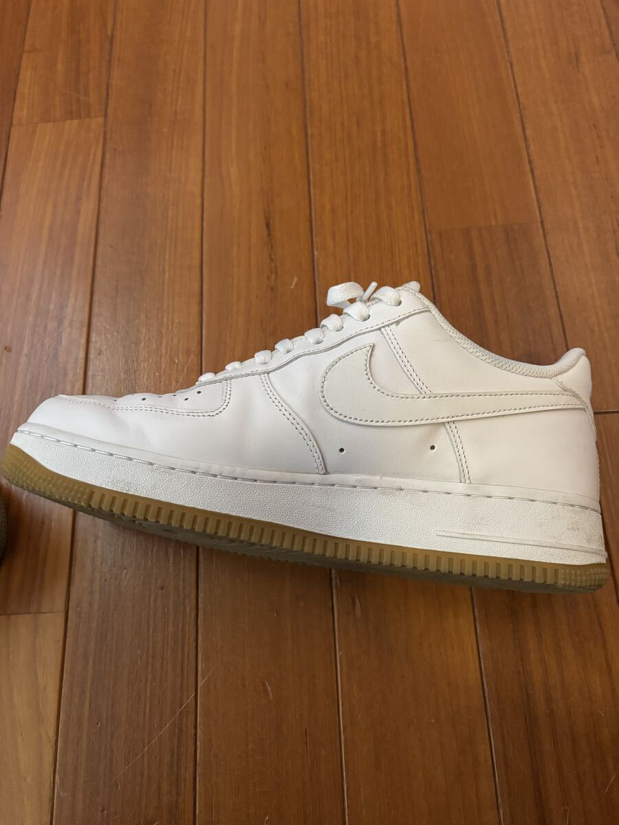 NIKE военно-воздушные силы 1 DJ2739-100 27.5cm AIR FORCE белый спортивные туфли жевательная резинка