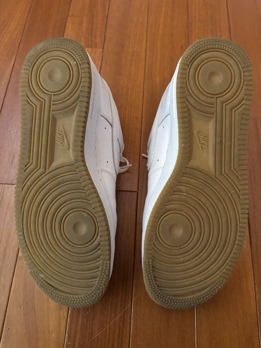 NIKE военно-воздушные силы 1 DJ2739-100 27.5cm AIR FORCE белый спортивные туфли жевательная резинка