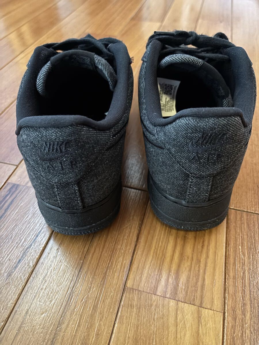 Nike AIR FORCE военно-воздушные силы one 27.5cm спортивные туфли черный Denim IM7809-010