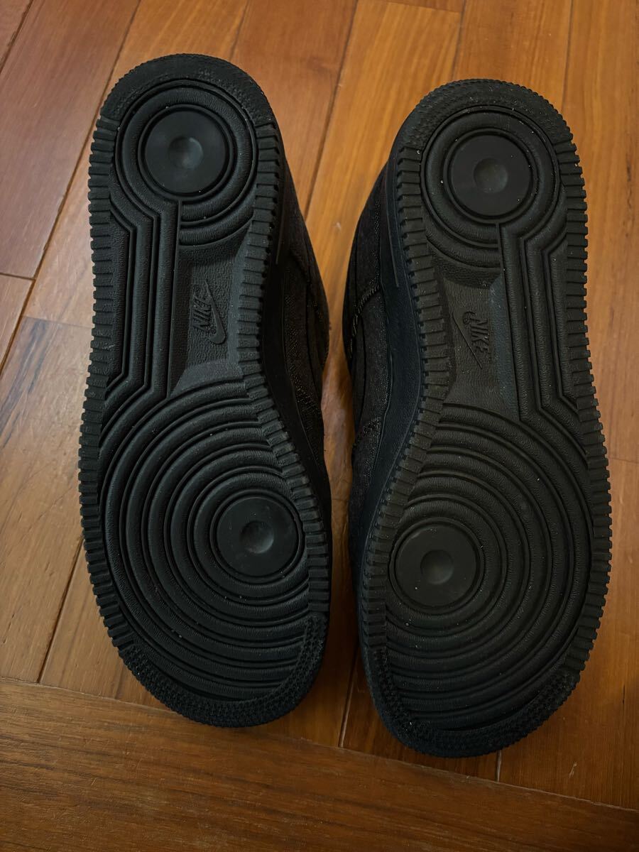 Nike AIR FORCE военно-воздушные силы one 27.5cm спортивные туфли черный Denim IM7809-010