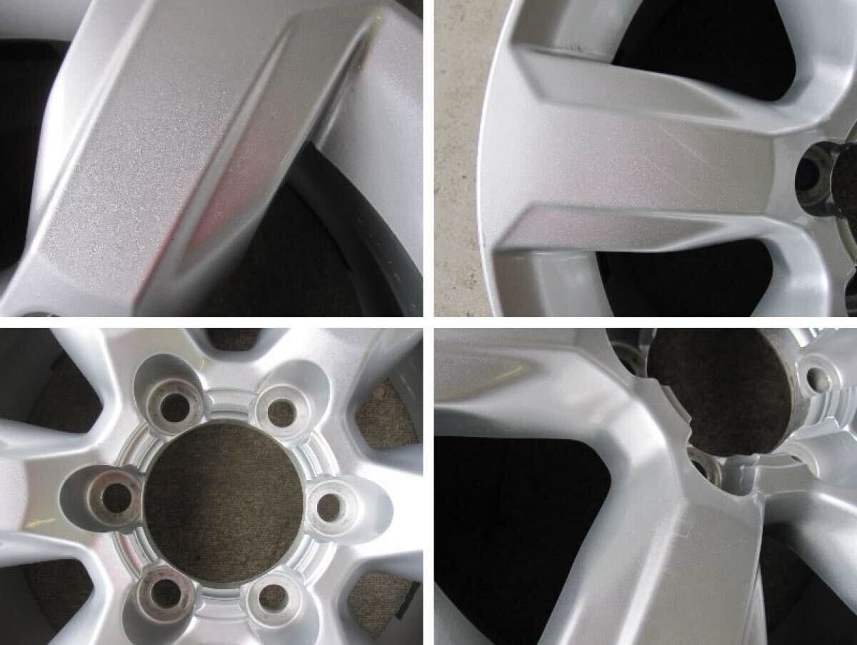 トヨタ 150 プラド 中期 純正 17インチ アルミホイール 7.5J +25 6H 139.7 4本 ランドクルーザー ハイラックス ハイエース 札幌 手渡無料_画像6