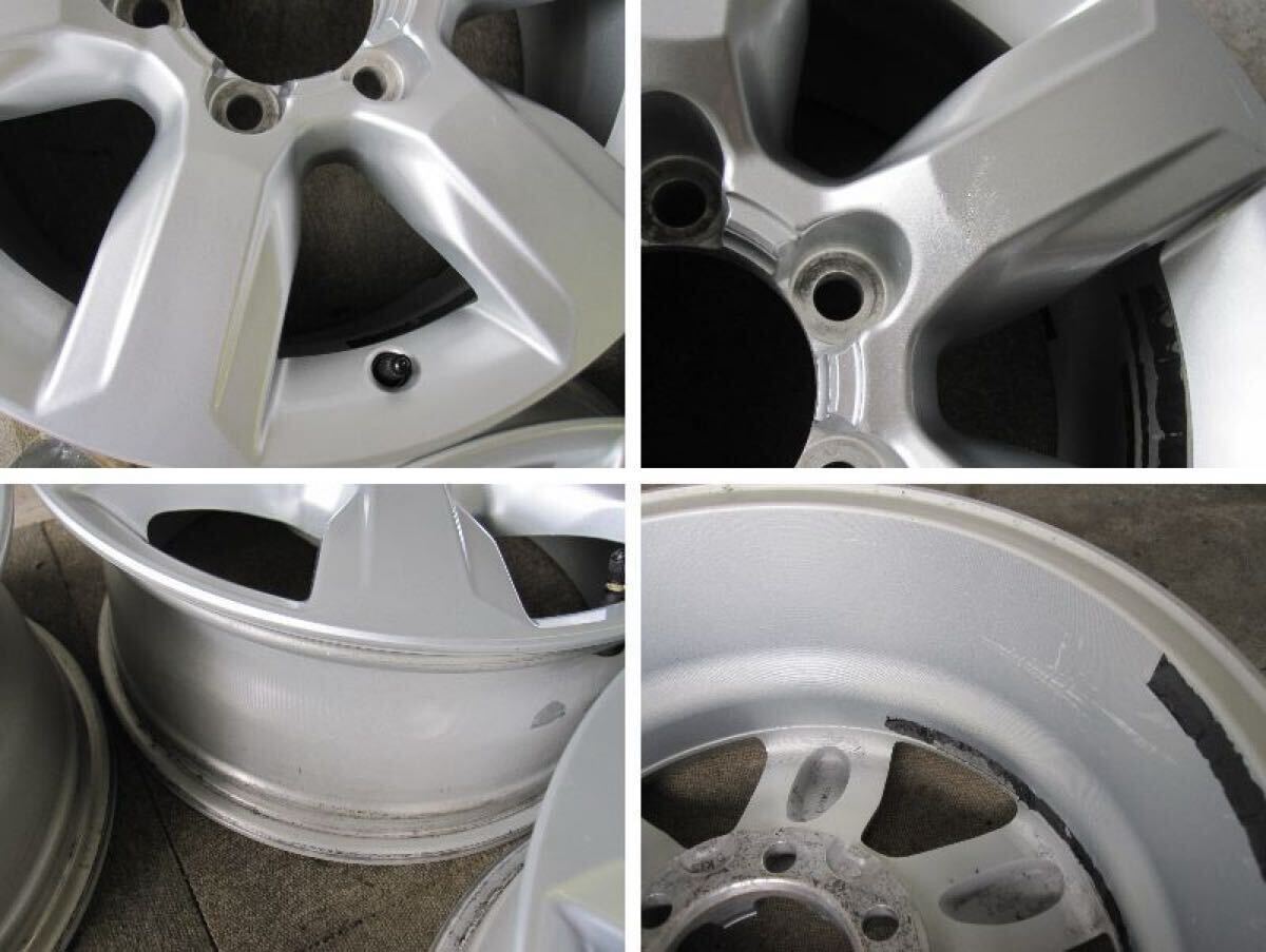 トヨタ 150 プラド 中期 純正 17インチ アルミホイール 7.5J +25 6H 139.7 4本 ランドクルーザー ハイラックス ハイエース 札幌 手渡無料_画像7