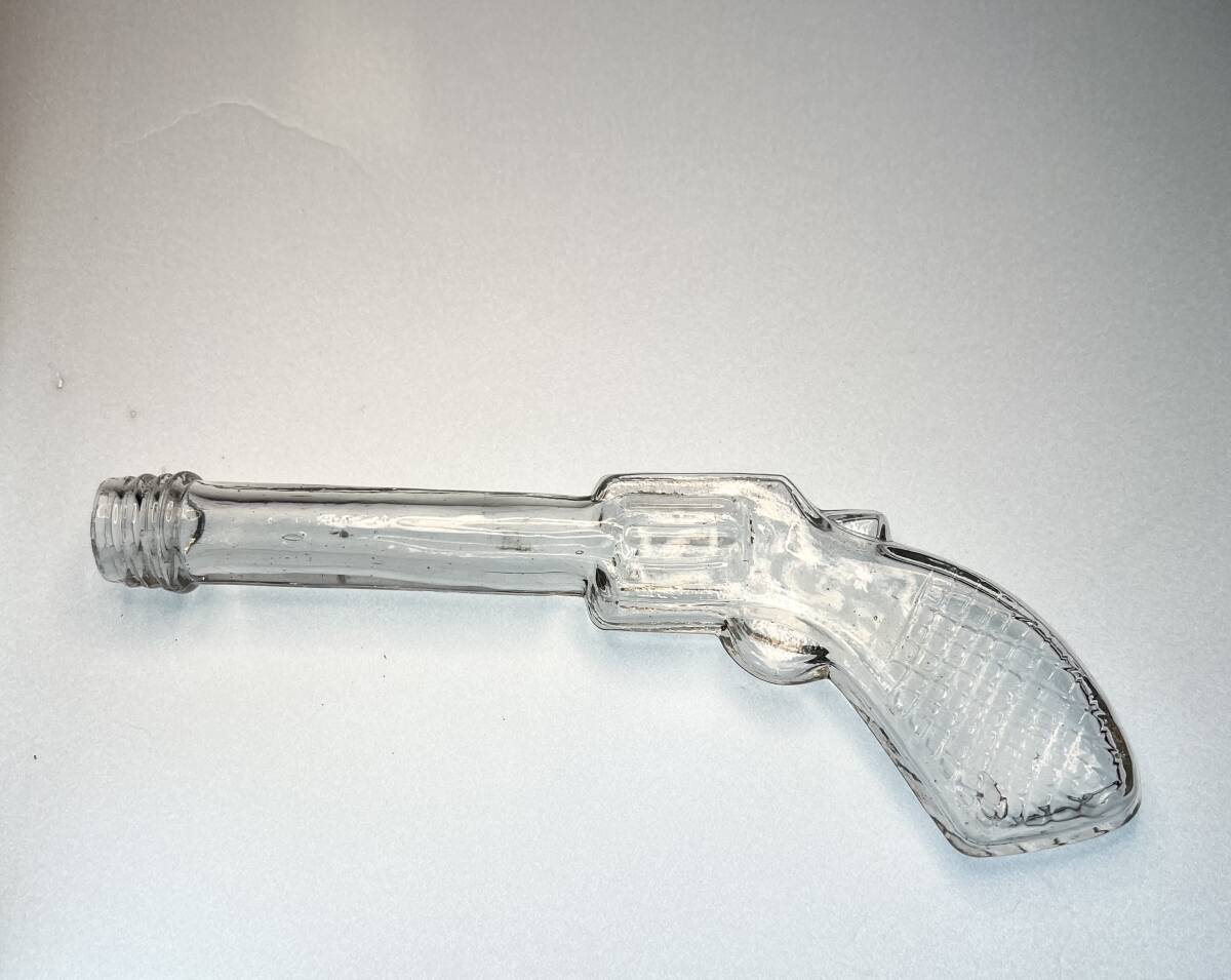 レトロびん　拳銃型　金平糖 のびん　レトロ瓶　ボトルディギング_画像1