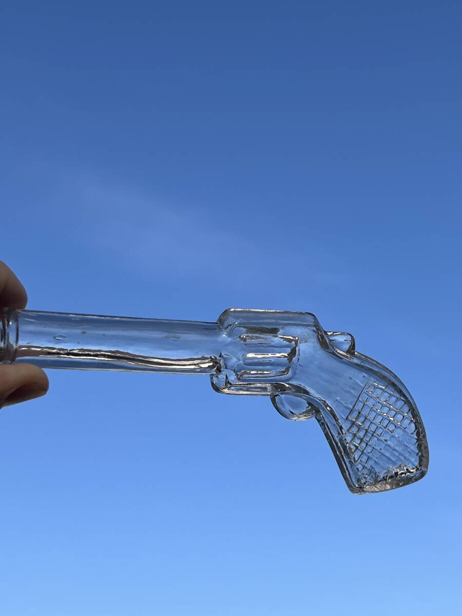 レトロびん　拳銃型　金平糖 のびん　レトロ瓶　ボトルディギング_画像4