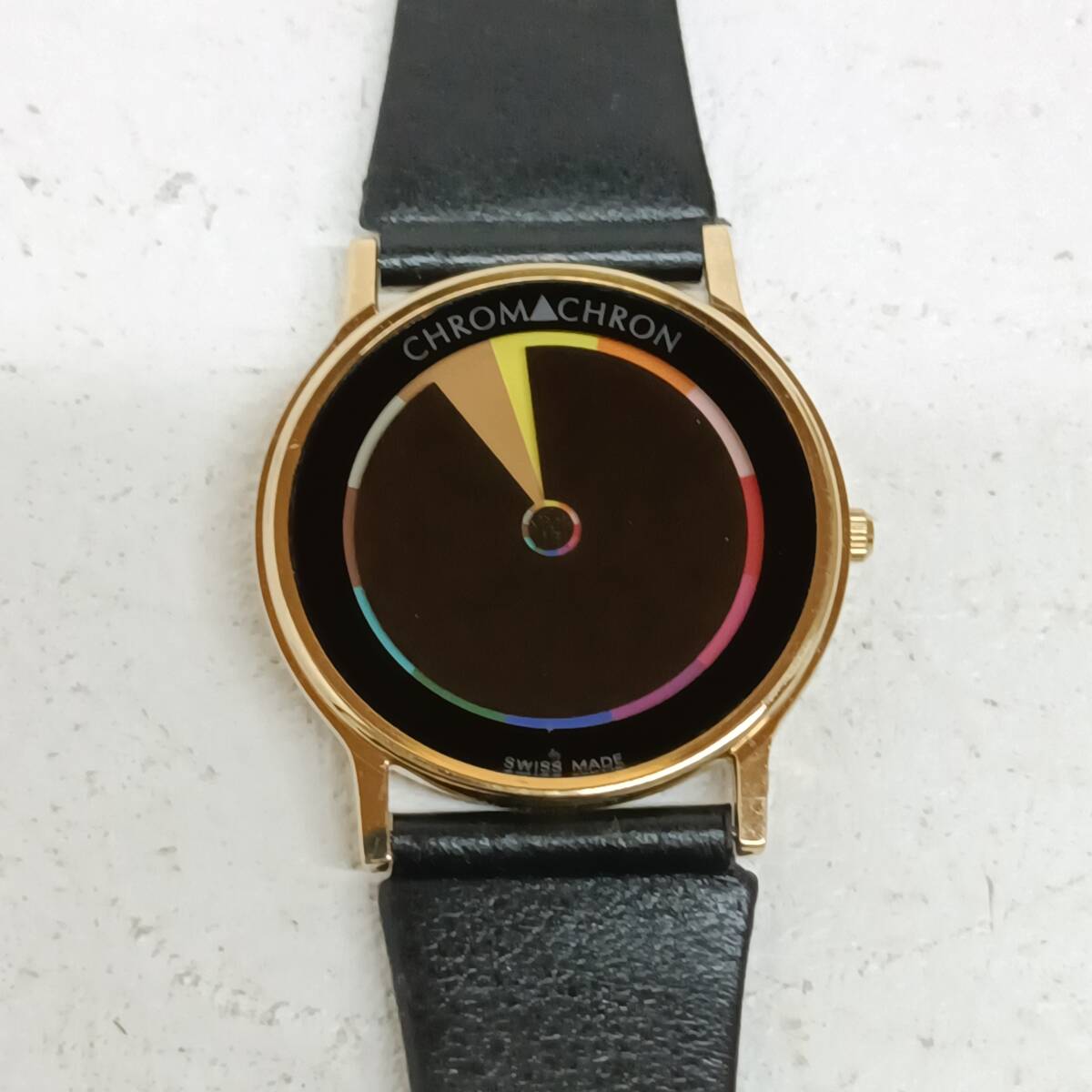 Q30 CHROM CHRON Швейцария производства кварц 613 587 наручные часы красочный циферблат часы 