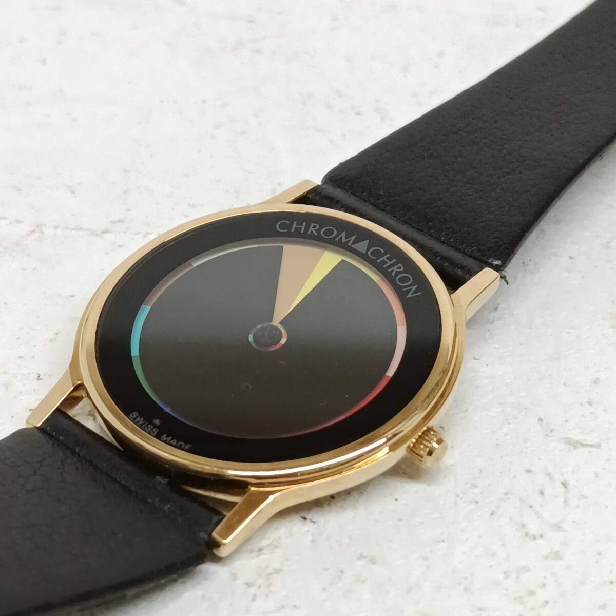 Q30 CHROM CHRON Швейцария производства кварц 613 587 наручные часы красочный циферблат часы 