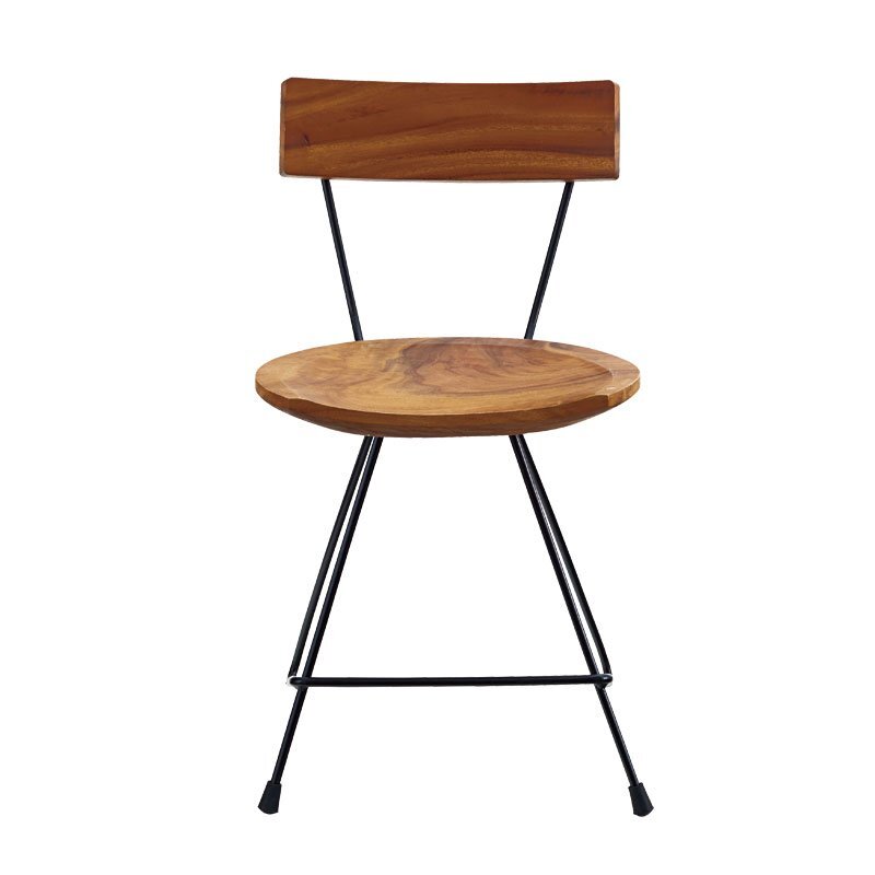 [ новый товар ] стул стул стул стул - железный натуральное дерево Vintage Asian Monkey Pod ручная работа ручная работа 