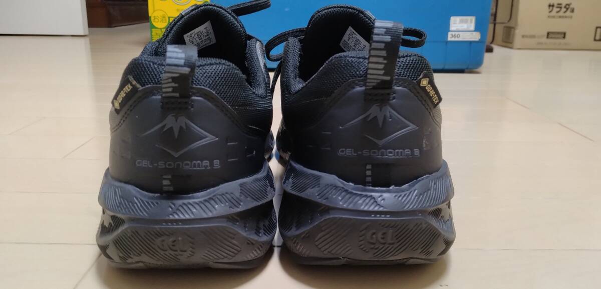 ASICS アシックス GEL-SONOMA 8 GTX ゲルソノマ 8 ゴアテックス 黒 9.0 27.0cm USED 美品_画像6