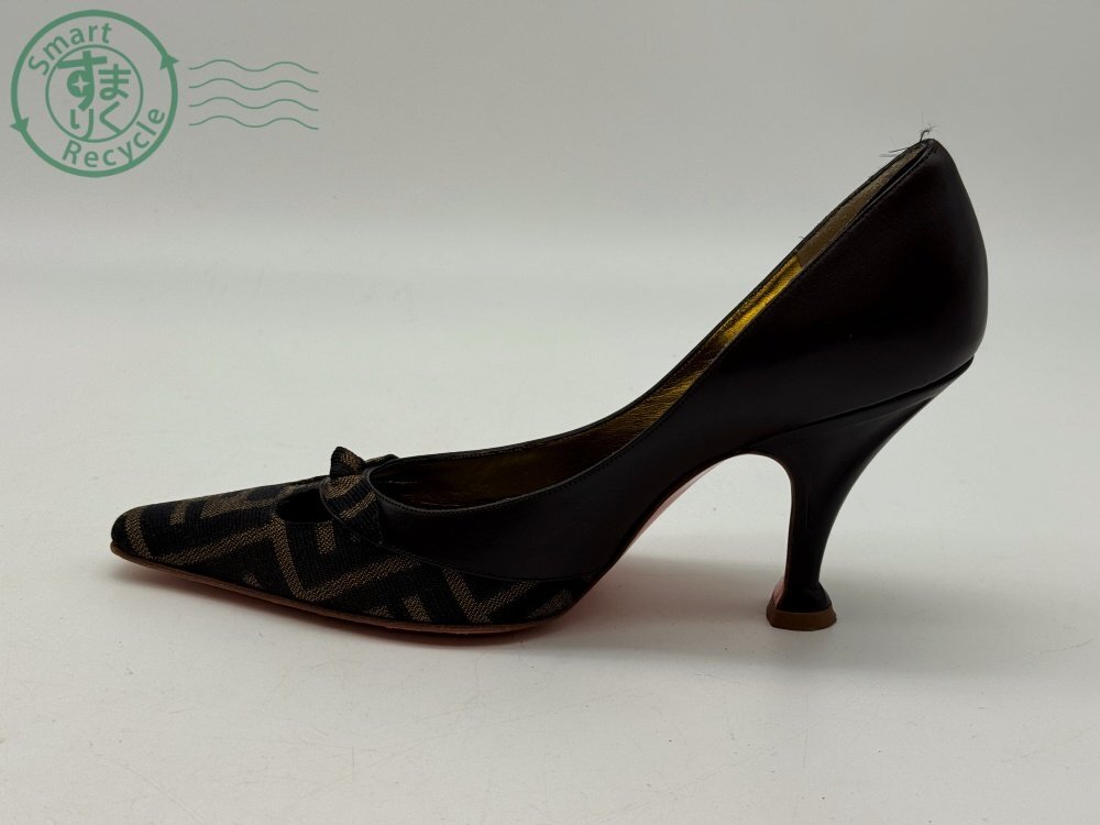 BK0705520 * FENDI Fendi Zucca рисунок монограмма высокий каблук Япония размер неизвестен 35 1/2 размер с коробкой женский б/у товар used товар текущее состояние товар 