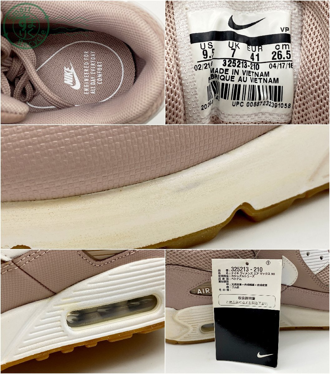 BK0704747 * NIKE 26.5cm Nike 325213 air max 90 спортивные туфли обувь розовый серия wi мужской с биркой б/у товар used товар 2