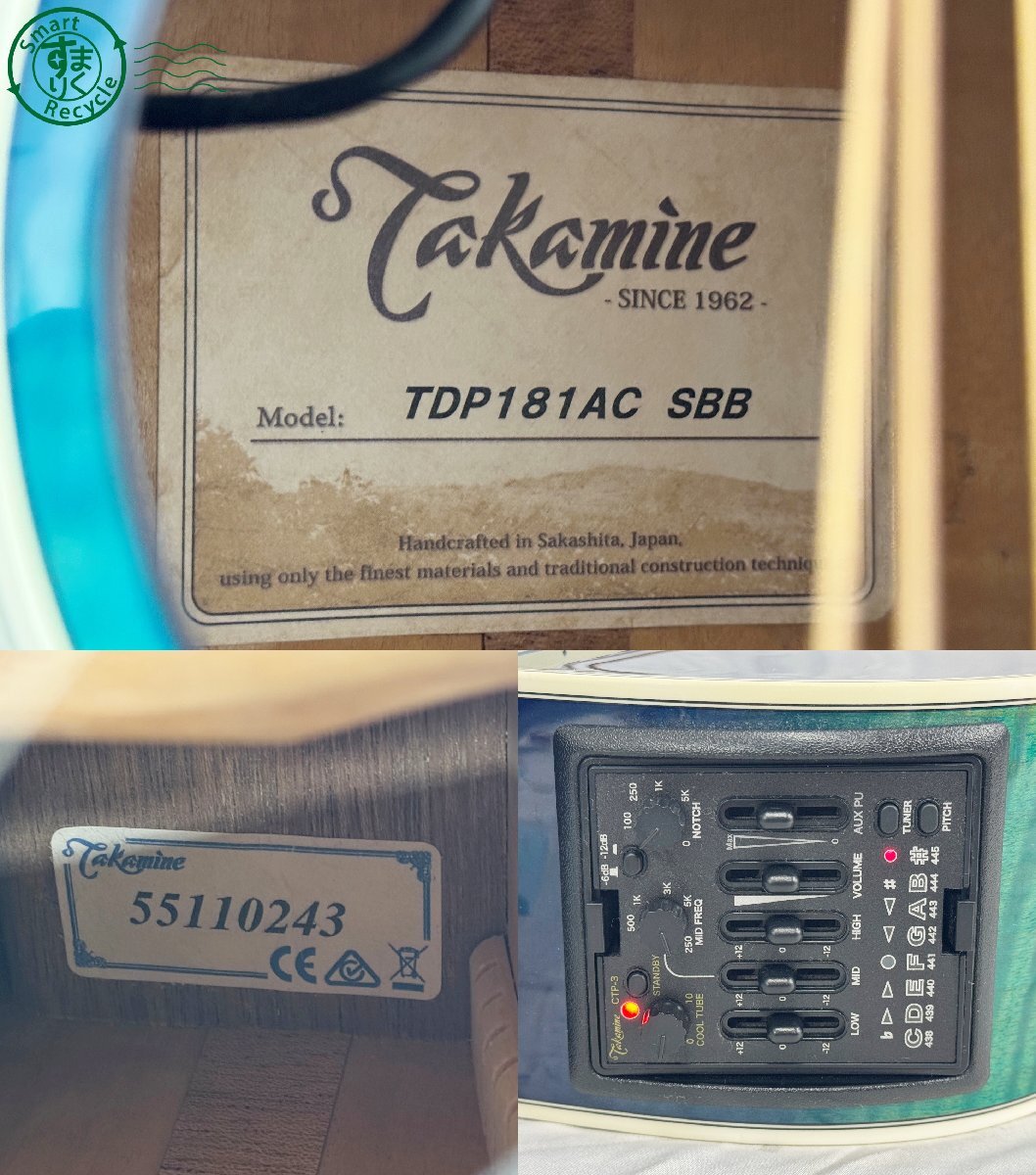 BK0705652 * 1 иен ~ Takamine TDP181AC SBB Takamine жесткий чехол есть электроакустическая гитара акустическая гитара выход звука возможно музыкальные инструменты Junk б/у 