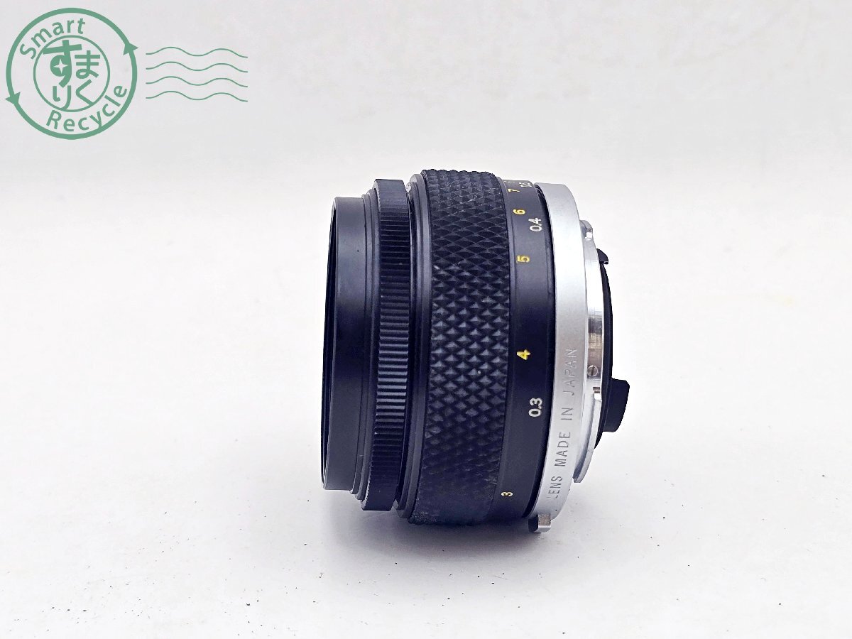 BK0703411　☆ OLYMPUS OM-SYSTEM ZUIKO MC AUTO-MACRO 1:3.5 f=50mm マニュアルフォーカス カメラレンズ 動作未確認 中古 現状品_画像2