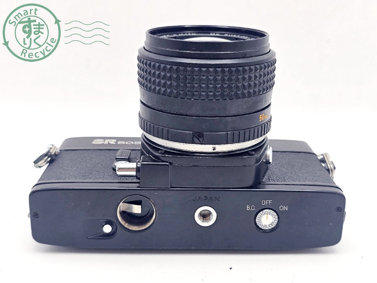 BK0603334　☆ Minolta ミノルタ SR 505 ブラック ボディ MC-ROKKOR-PG 1:1.4 f=50ｍｍ レンズ 一眼レフカメラ 難あり 中古_画像5