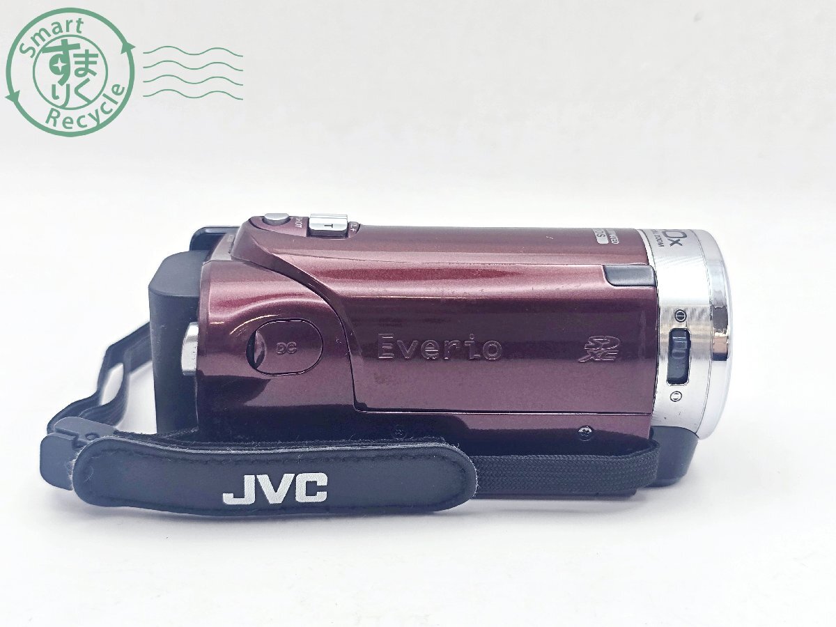 BK0603605　☆ JVC ケンウッド KENWOOD Everio GZ-E117-R エブリオ デジタルビデオカメラ バッテリー付き カメラ 中古_画像3