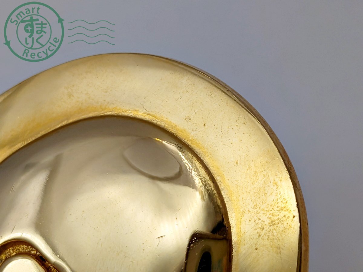 BK0706198 * Christian Dior Christian * Dior Parfums Pal fam брошь эллипс овальный Gold цвет аксессуары б/у 