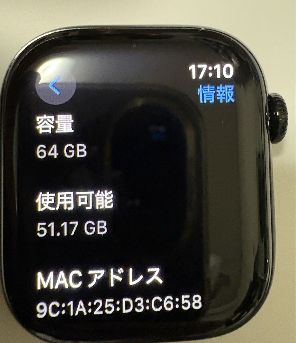 Apple Watch Series 10 42mm Jet Black Al Black SB S/M GPS аккумулятор осталось количество 98%
