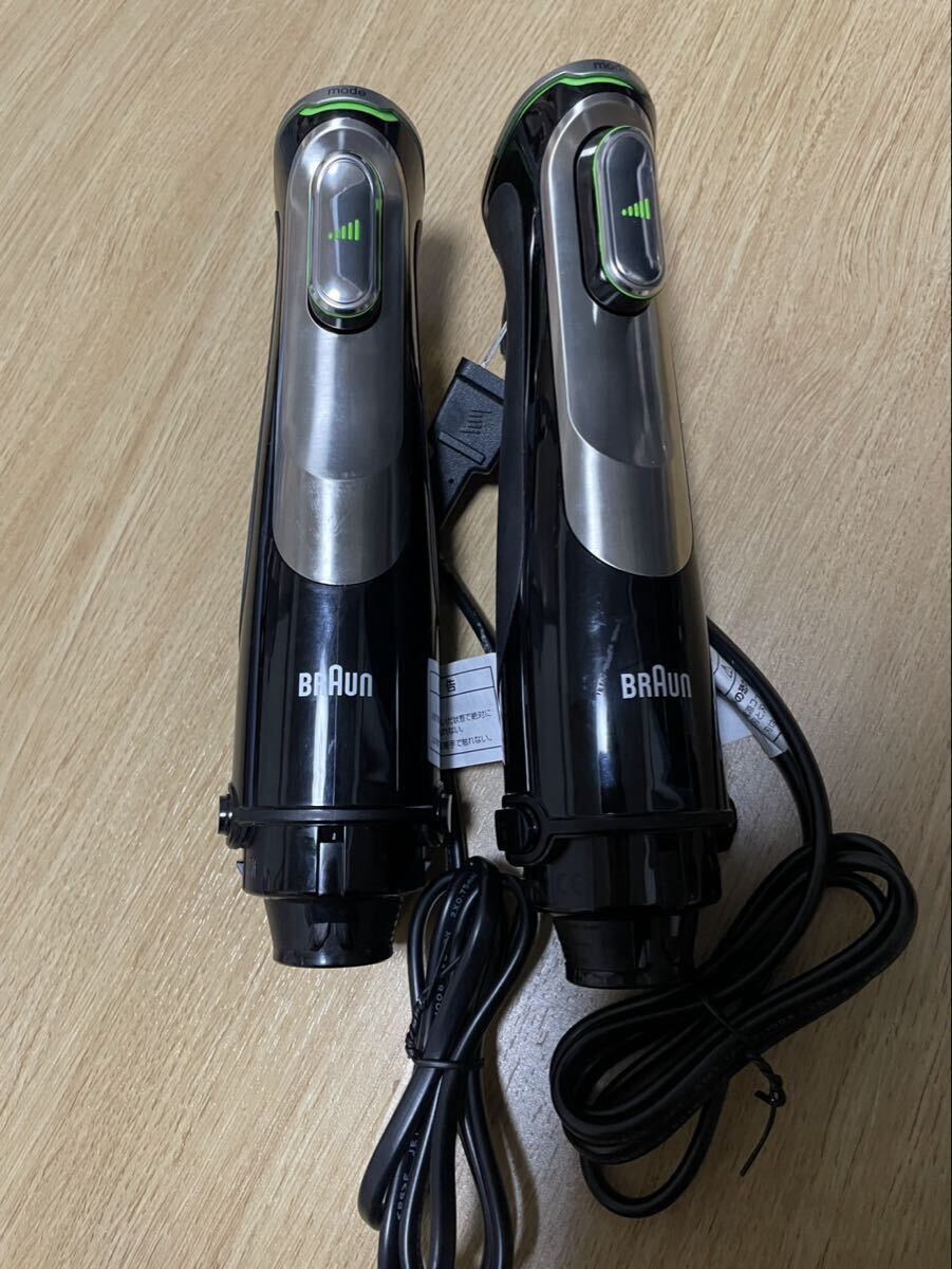 展示未使用品　ブラウン　マルチクイック9　フードプロセッサー 2台　セット　MQ9195XLS MQ9145XS_画像2