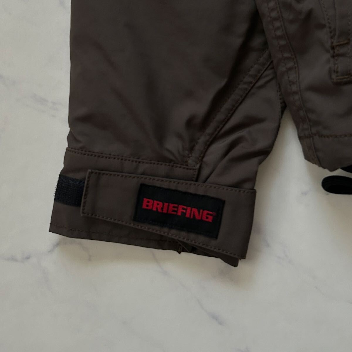 新品タグ付 BRIEFING ブリーフィング ナノユニバース 別注 マウンテンパーカー メンズ コラボ ジャケット カーキ フード サーモ ブルゾン _画像6