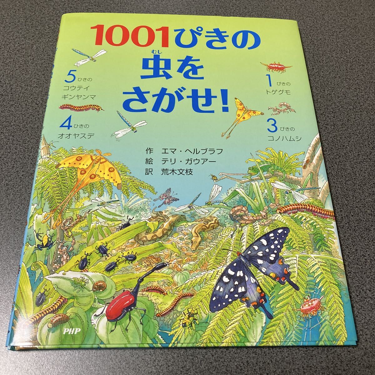 美品 絵本 1001ぴきの虫をさがせ! エマ・ヘルブラフ_画像1