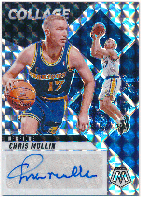 * Chris Mullin NBA 2024-25 Panini Mosaic Collage Prizm Signature Auto автограф sa Imp ритм авто Chris * морской 