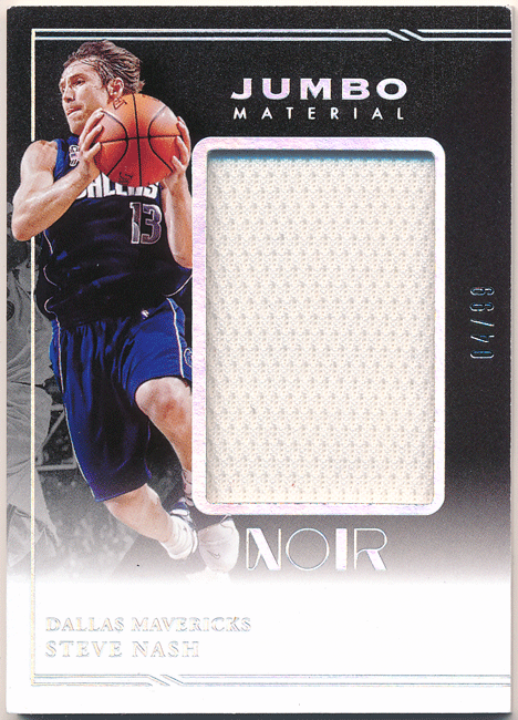 * Steve Nash NBA 2020-21 Panini Noir Jumbo Materials Jersey 99 листов ограничение джерси карта s чай b*nashu