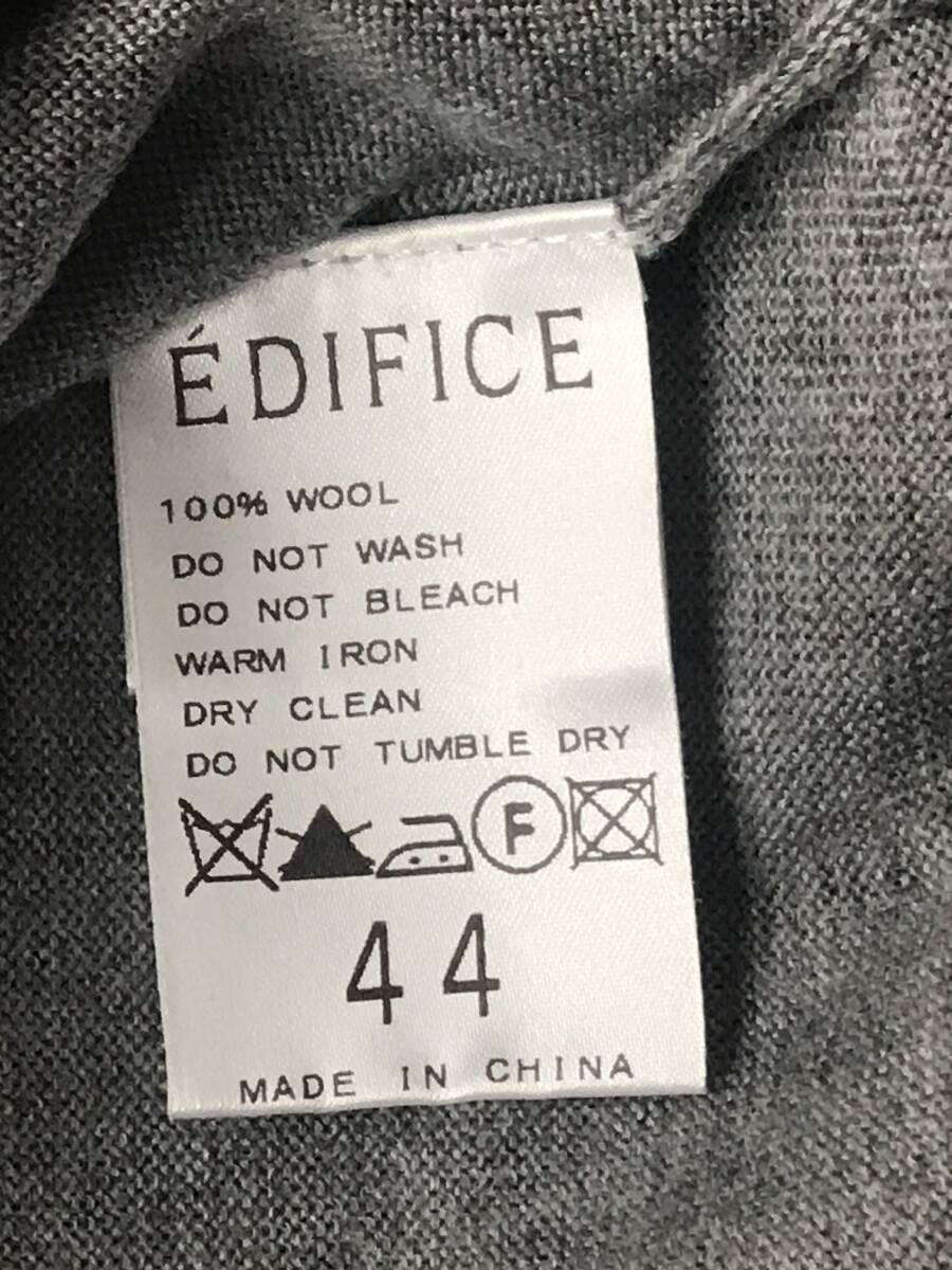 エディフィス ニット Vネック 44 SAFIELLA SAFIL 16ゲージ EDIFICE 国内正規 美品_画像5