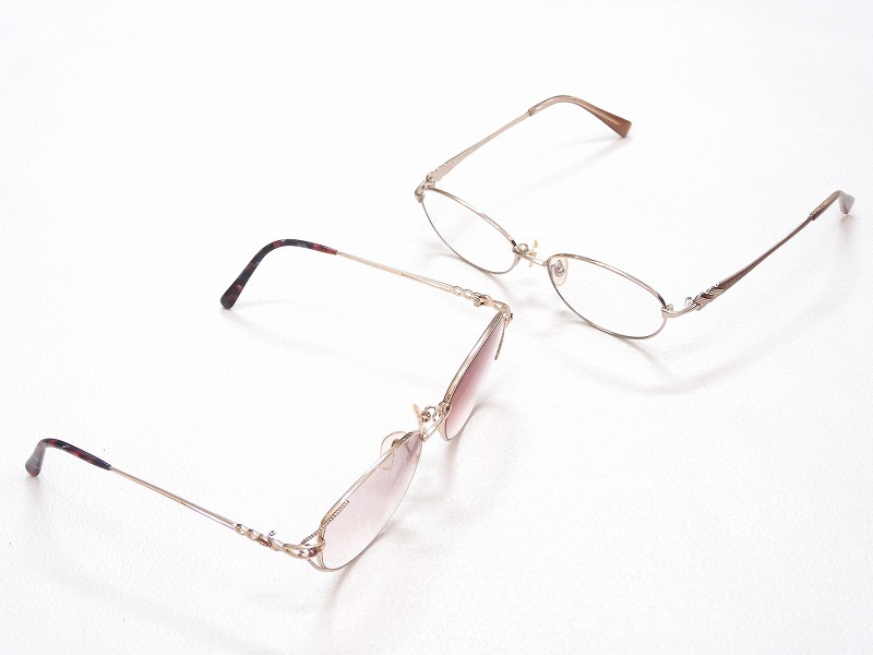 2511-0064●宝市/YSL/ランバン/ハナエモリ/DKNY他/カラーレンズ含/メガネ/5点組/ケース付含/まとめて(梱包サイズ80)_画像4