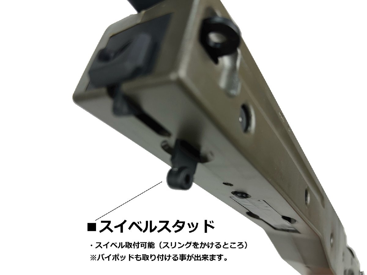 【ポイント15倍】AGM L96 エアコッキングライフル BK【バイポッド付属】※1営業日で配送_画像7