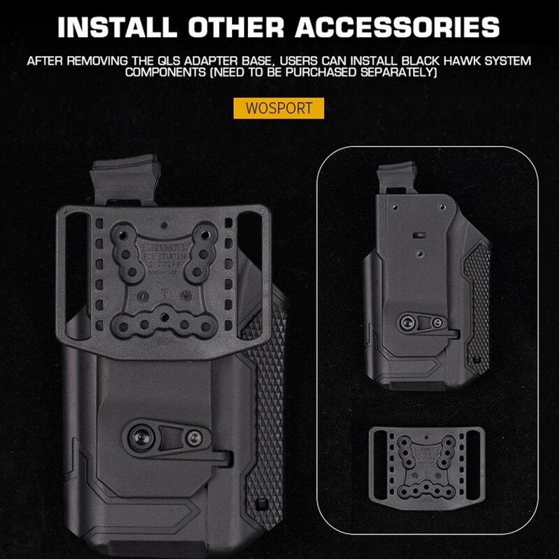 【ポイント10倍】WOSPORT BHタイプ マルチフィットホルスター X300 BK_画像4