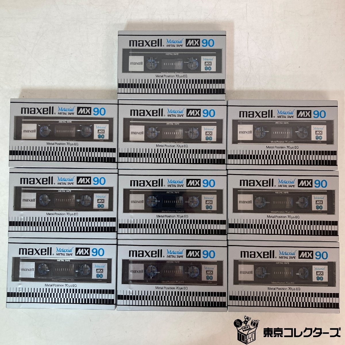 [ нераспечатанный совместно 10шт.@]mak cell кассетная лента MX90 metal poji John { в коробке }Metal Position EQ:70μs сырой лента maxell*