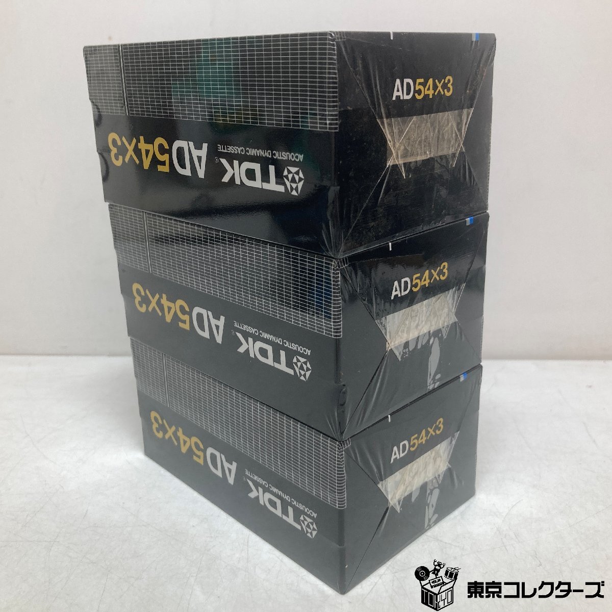 [ нераспечатанный совместно 9шт.@]TDK кассетная лента AD54×3 обычный poji John Normal Position TYPEⅠ EQ:120μs 3pack×3set сырой лента *