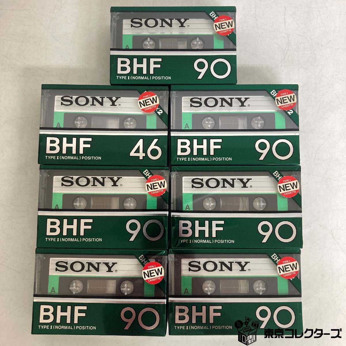 [ нераспечатанный совместно 14шт.@] Sony кассетная лента BHF90 обычный poji John Normal Position TYPEⅠ EQ:120μs 2pack×7set сырой лента SONY*