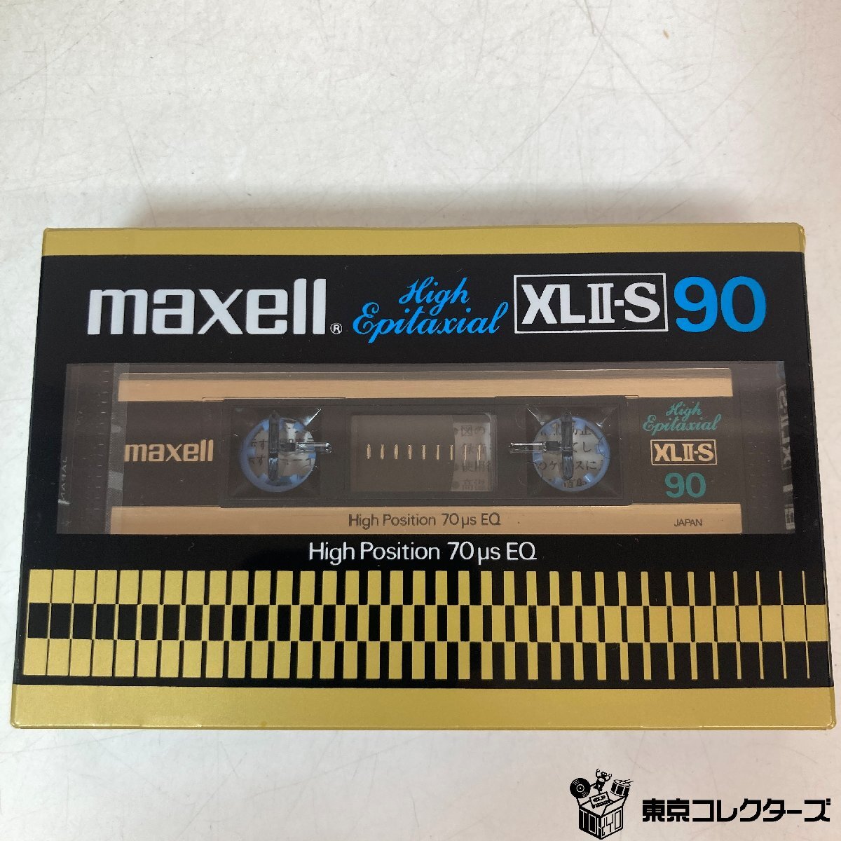[ нераспечатанный совместно 10шт.@]mak cell кассетная лента XLⅡ-S 90 Hi Posi John { в коробке / трещина есть }High Position EQ:70μs сырой лента maxell*