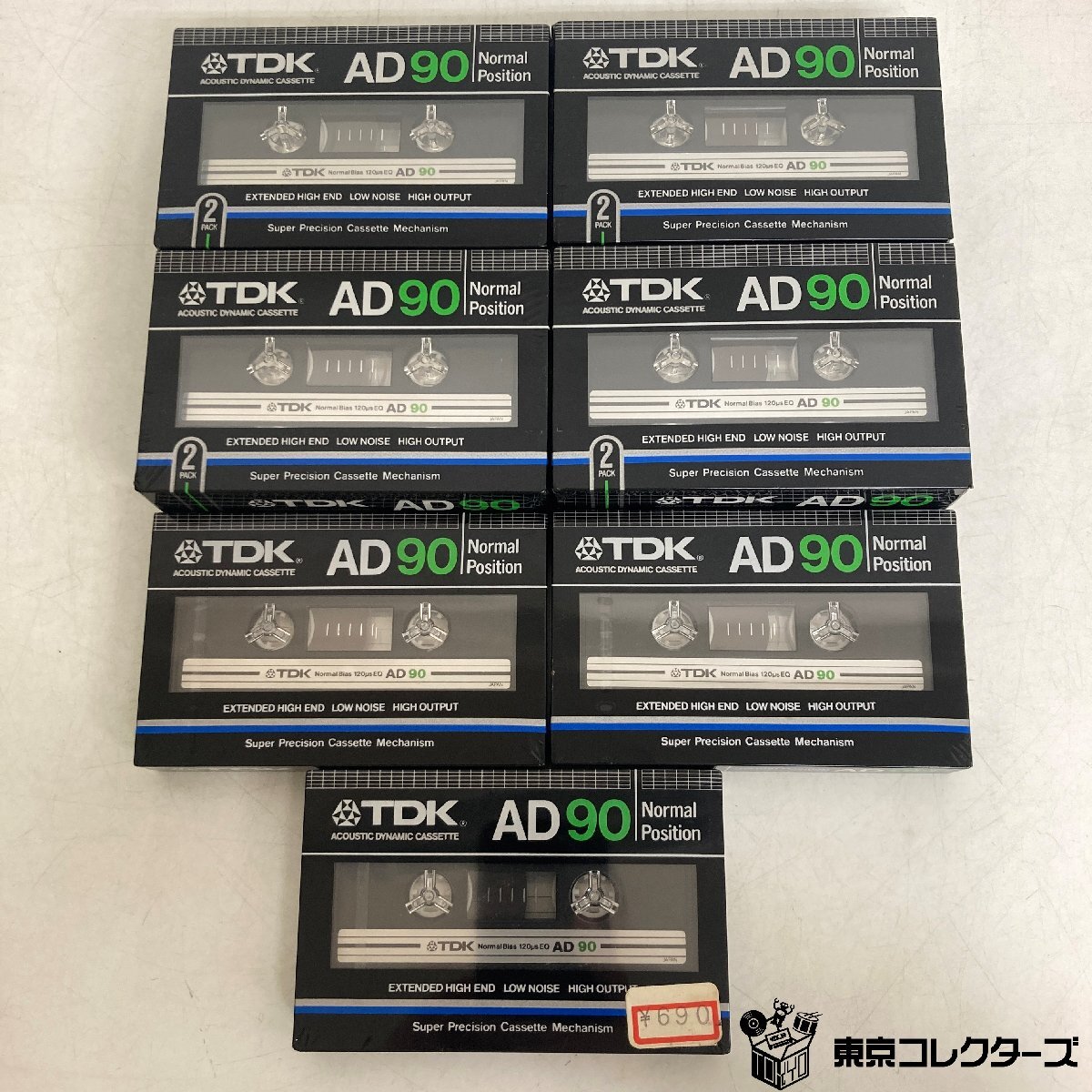 [ нераспечатанный совместно 1 1 шт. ]TDK кассетная лента AD90 обычный poji John Normal Position TYPEⅠ EQ:120μs 2pack×4set+3шт.@ сырой лента *