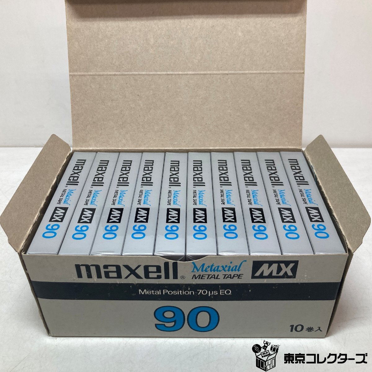 [ нераспечатанный совместно 10шт.@]mak cell кассетная лента MX90 metal poji John { в коробке }Metal Position EQ:70μs сырой лента maxell*