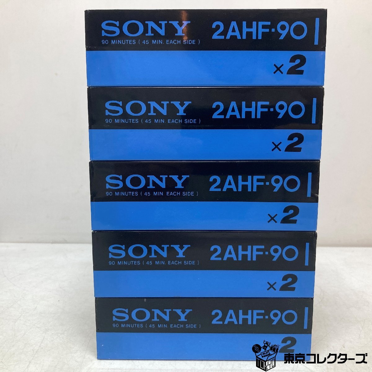 [ нераспечатанный совместно 10шт.@] Sony кассетная лента 2AHF-90 обычный poji John { в коробке / трещина есть }2packs×5set sony * shrink трещина есть *