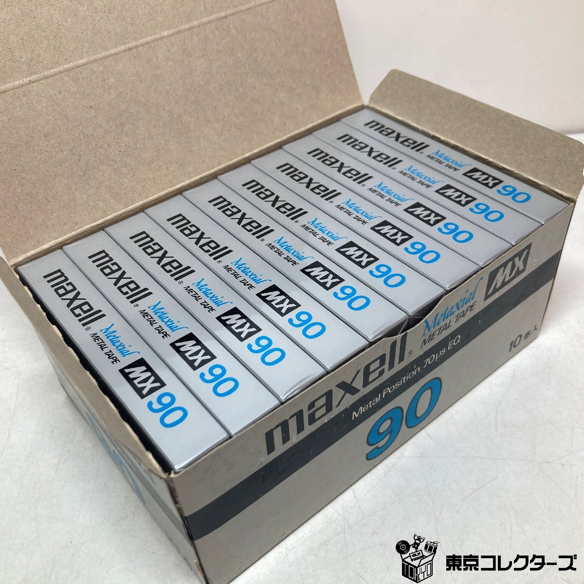 [ нераспечатанный совместно 10шт.@]mak cell кассетная лента MX90 metal poji John { в коробке }Metal Position EQ:70μs сырой лента maxell*