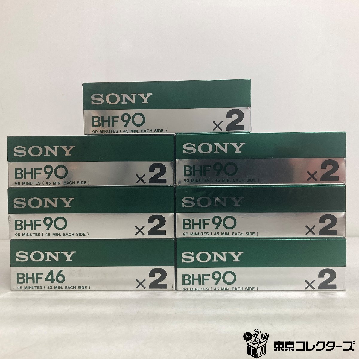 [ нераспечатанный совместно 14шт.@] Sony кассетная лента BHF90 обычный poji John Normal Position TYPEⅠ EQ:120μs 2pack×7set сырой лента SONY*