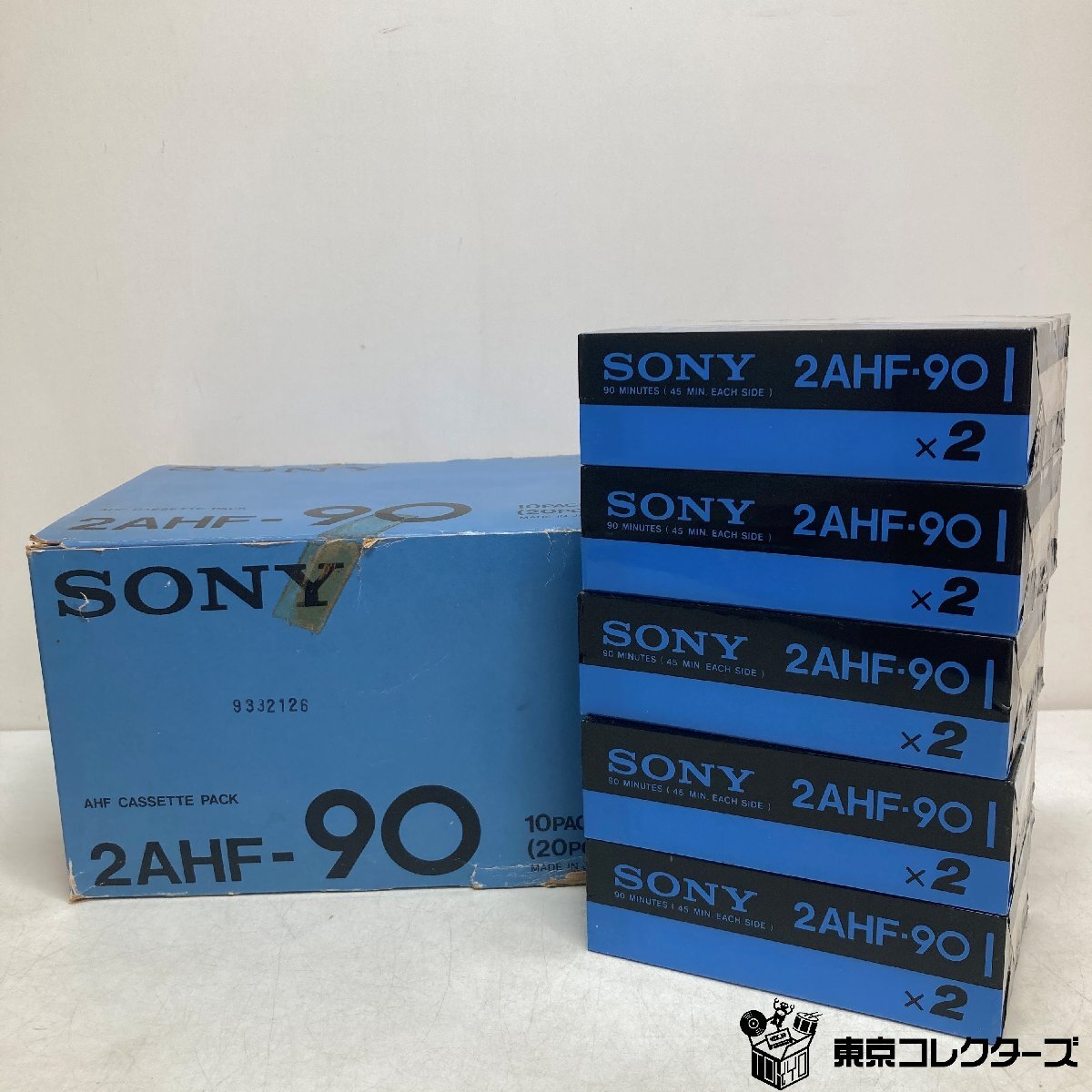[ нераспечатанный совместно 10шт.@] Sony кассетная лента 2AHF-90 обычный poji John { в коробке / трещина есть }2packs×5set sony * shrink трещина есть *