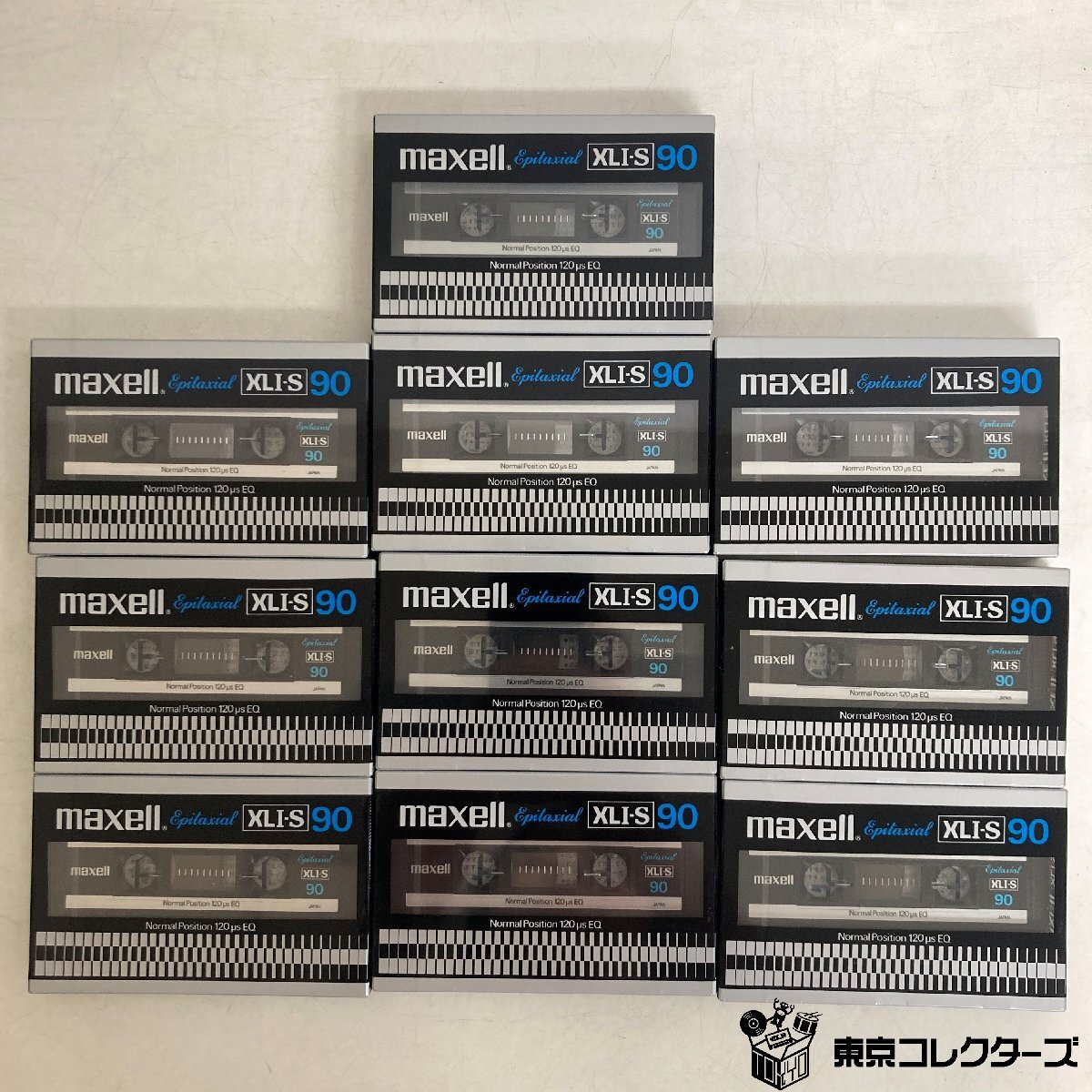 [ нераспечатанный совместно 10шт.@]mak cell кассетная лента XLI-S 90 обычный poji John { в коробке / трещина есть }Normal Position 120μs сырой лента *