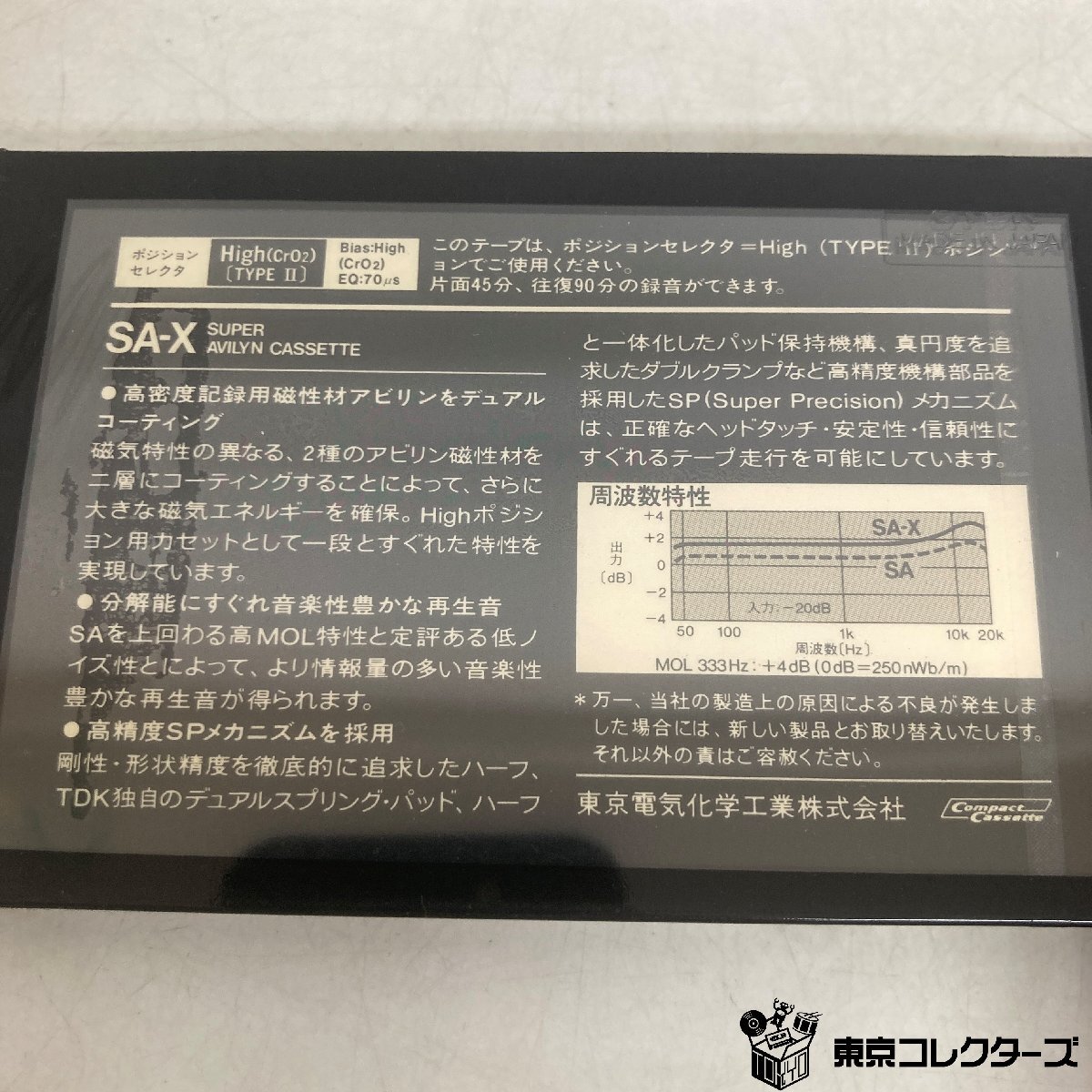[ нераспечатанный совместно 4шт.@]TDK кассетная лента SA-X90 Hi Posi John High Position TYPEⅡ EQ:70μs сырой лента * shrink трещина есть *