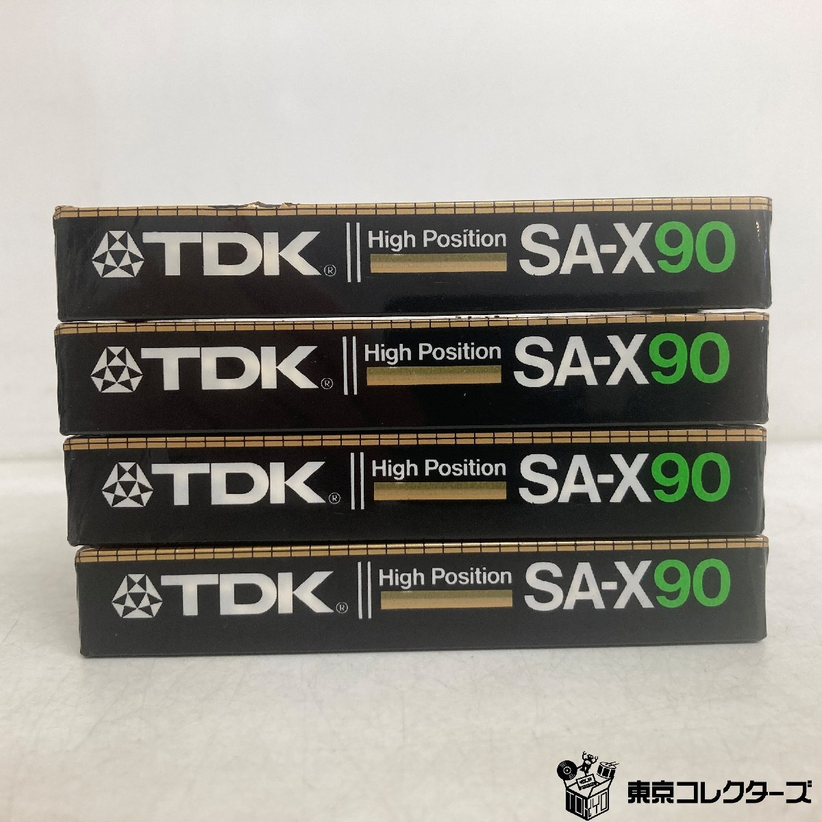 [ нераспечатанный совместно 4шт.@]TDK кассетная лента SA-X90 Hi Posi John High Position TYPEⅡ EQ:70μs сырой лента * shrink трещина есть *