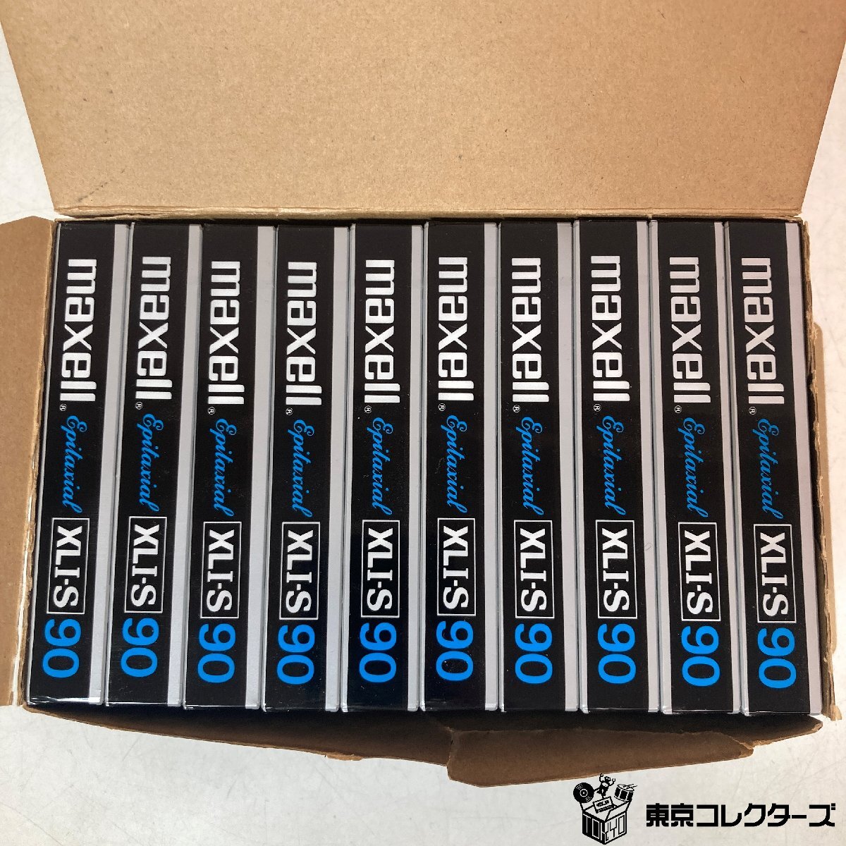 [ нераспечатанный совместно 10шт.@]mak cell кассетная лента XLI-S 90 обычный poji John { в коробке / трещина есть }Normal Position 120μs сырой лента *