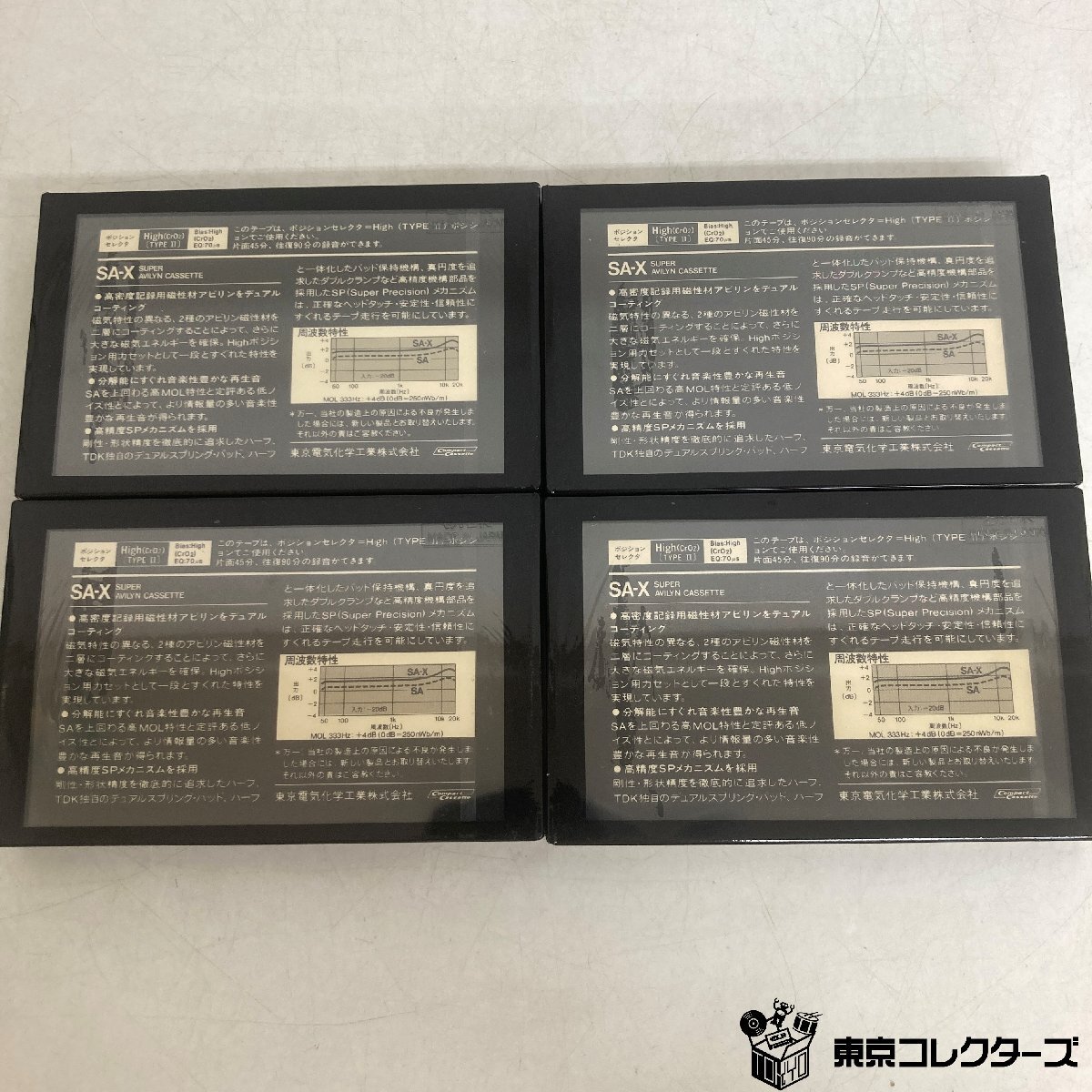 [ нераспечатанный совместно 4шт.@]TDK кассетная лента SA-X90 Hi Posi John High Position TYPEⅡ EQ:70μs сырой лента * shrink трещина есть *