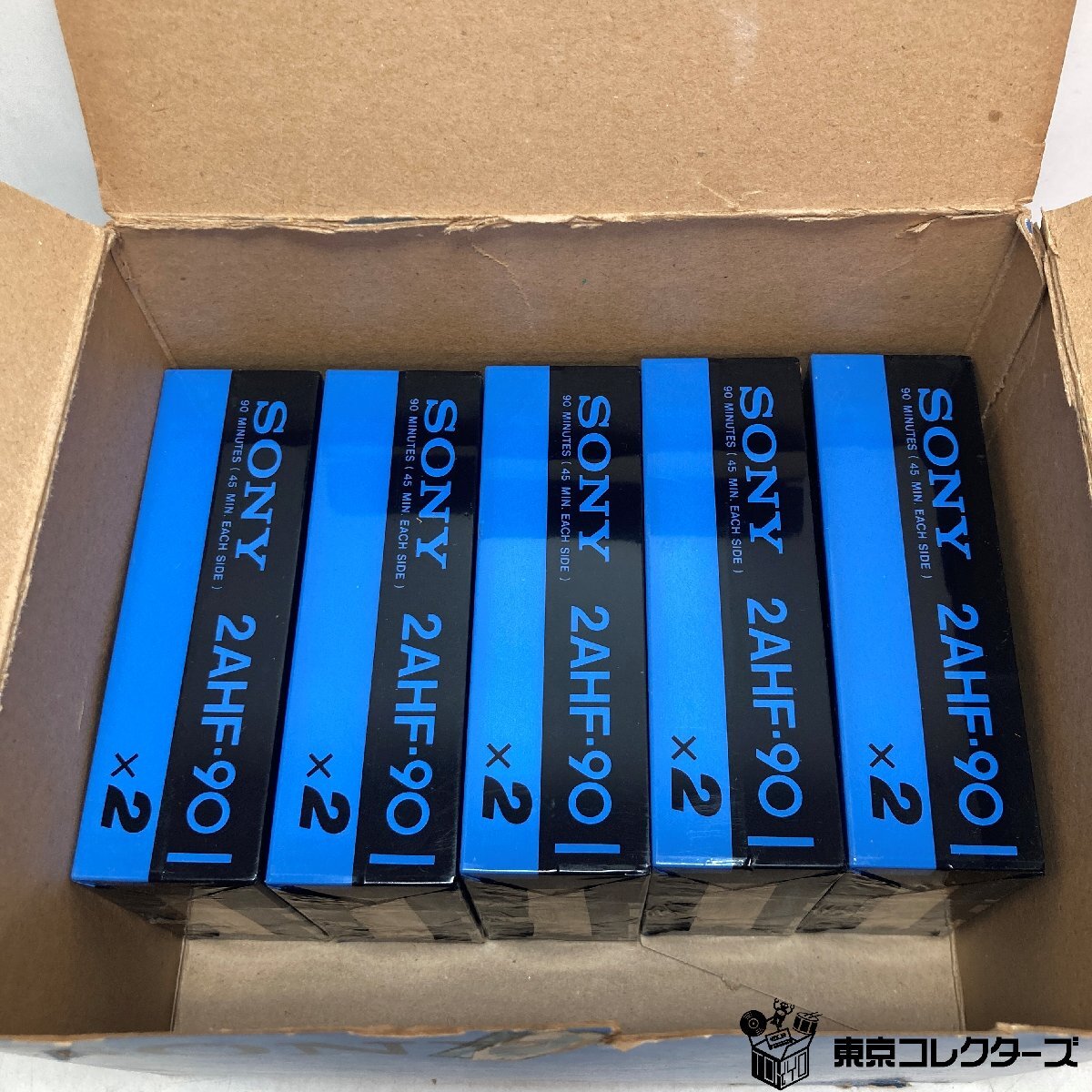 [ нераспечатанный совместно 10шт.@] Sony кассетная лента 2AHF-90 обычный poji John { в коробке / трещина есть }2packs×5set sony * shrink трещина есть *