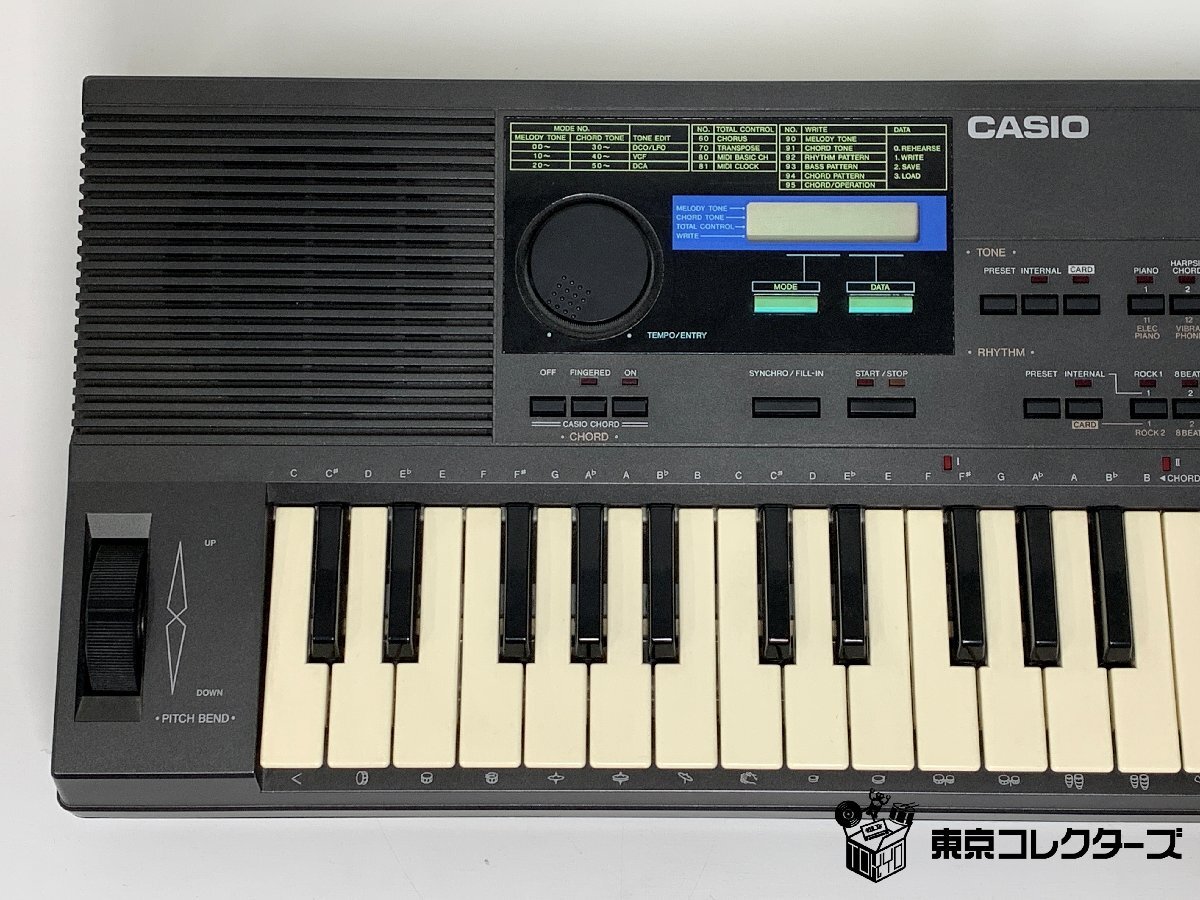 CASIO HT-700＜動作確認済み＞RAMカード RA-100付き カシオ 49鍵キーボード シンセサイザー MADE IN JAPAN ※引取り可 □_画像3