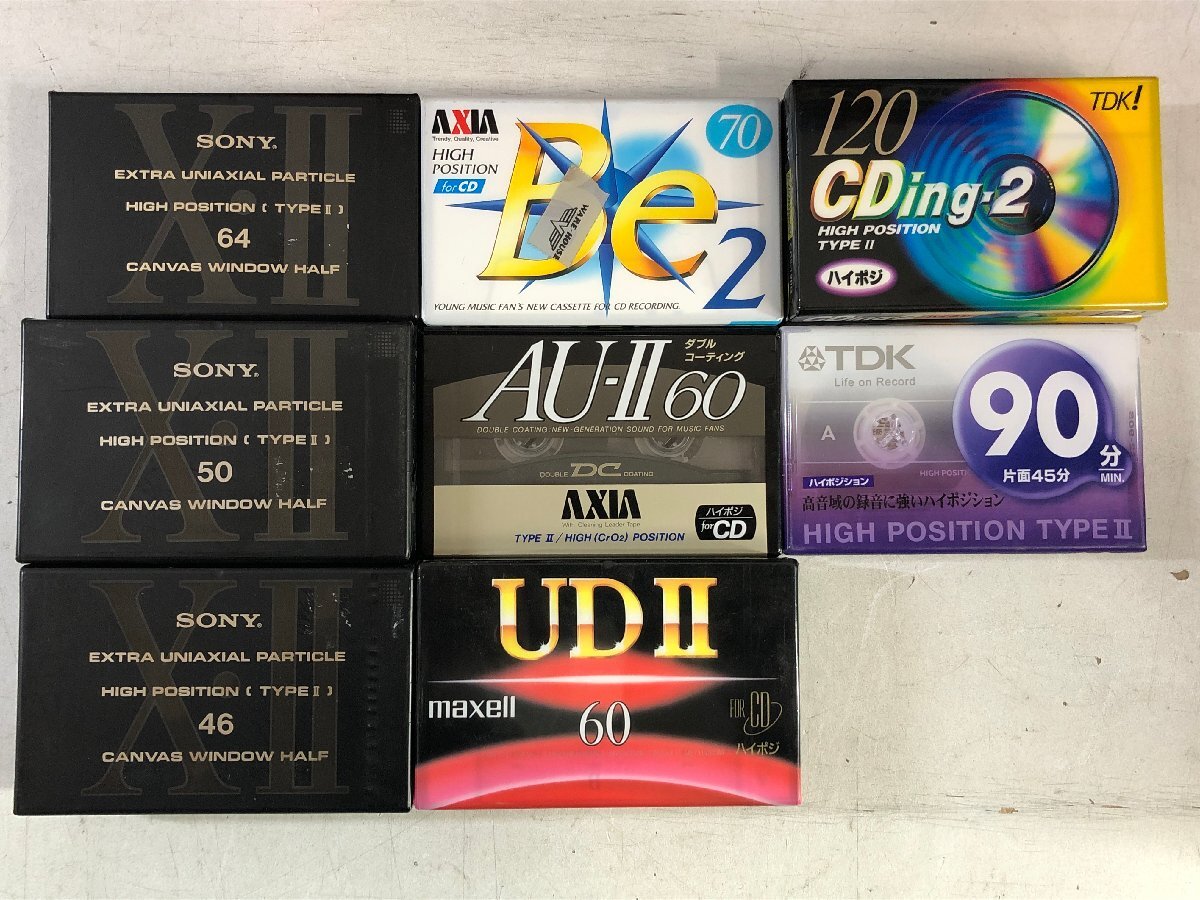 [ нераспечатанный совместно 73шт.@] кассетная лента TDK[CDing-Ⅳ 54×3]SONY[XⅡ64]maxell[UDⅡ 60] др. metal Hi Posi обычный сырой лента ^