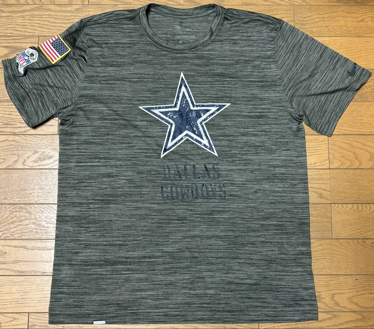 NFL DALLAS COWBOYS MEN’S SHORT SLEEVE T-SHIRTS (NIKE) size-L(着丈72身幅58) 中古 送料無料 NCNRの画像1