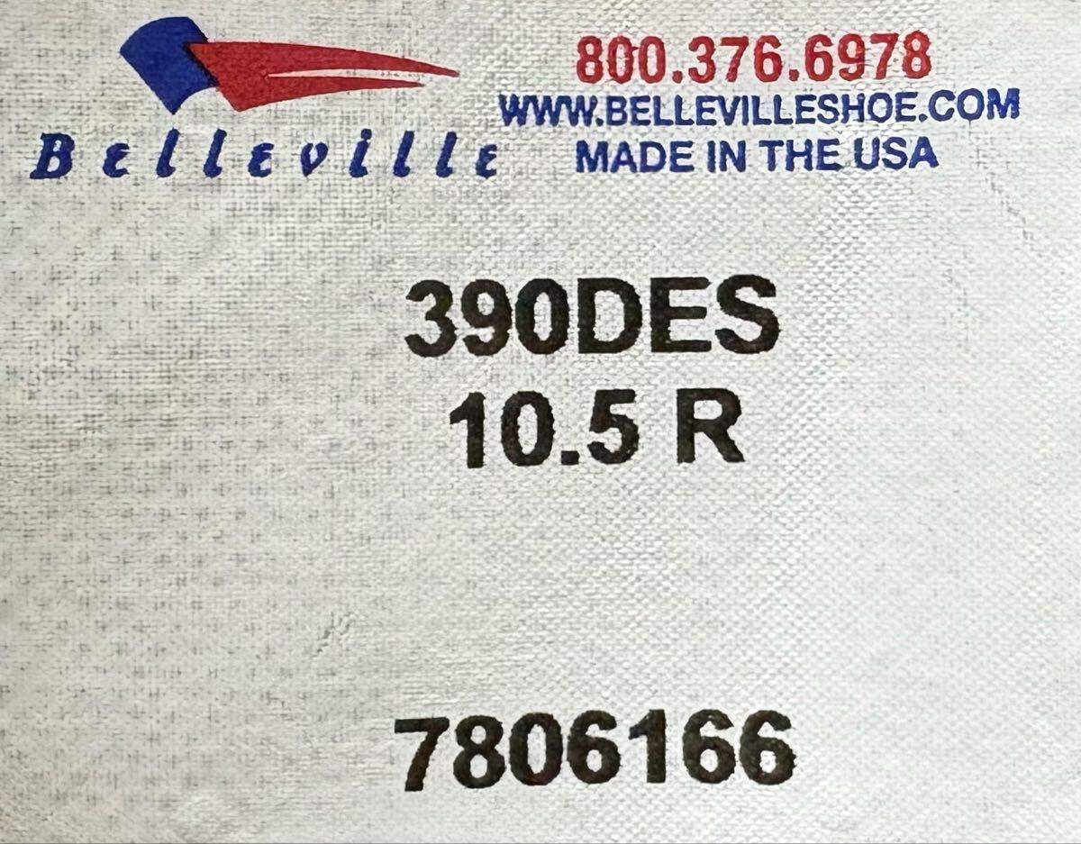 BELLEVILLE 390DES ST size-10.5R(28.5cm) не использовался без коробки .NCNR