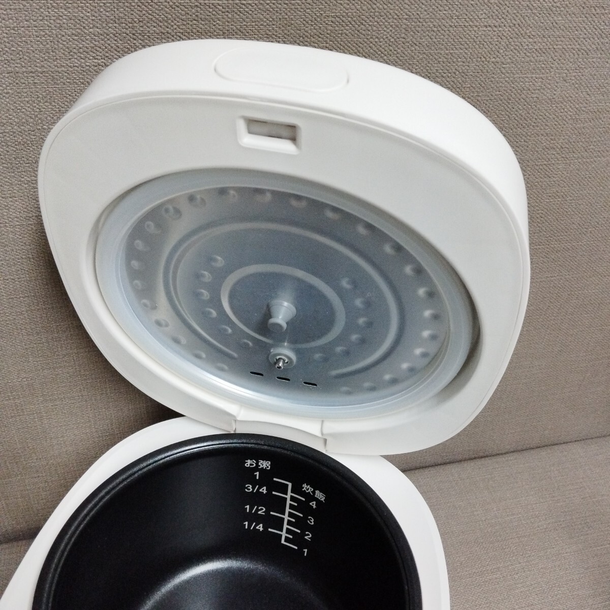 多機能4合炊飯器 PURETONE HTS-350WH ホワイト 炊飯器 ご飯ジャー ご飯 No.3728_画像4